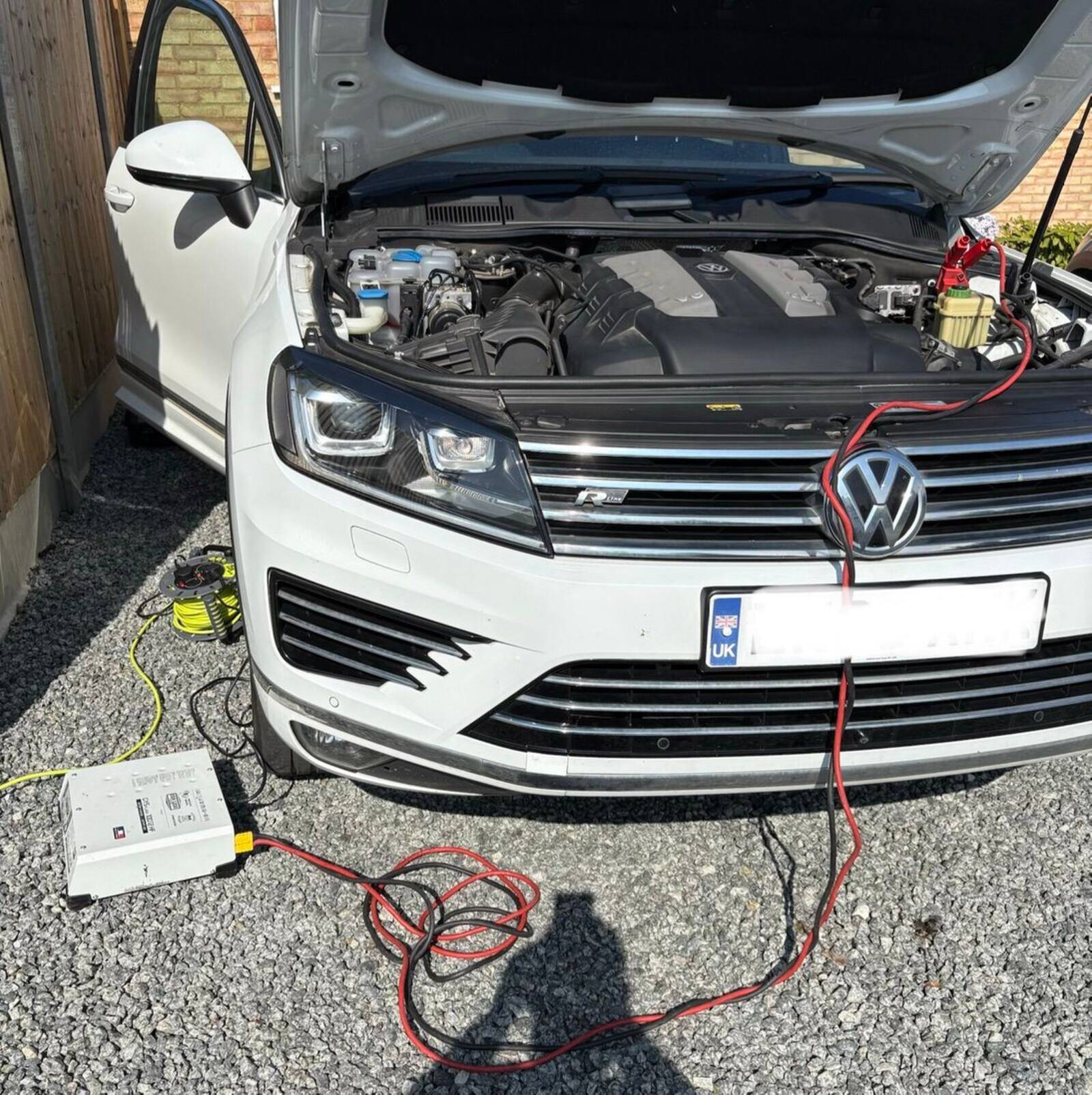 Vehicle prepared for diagnostic checks before a tailored ECU calibration