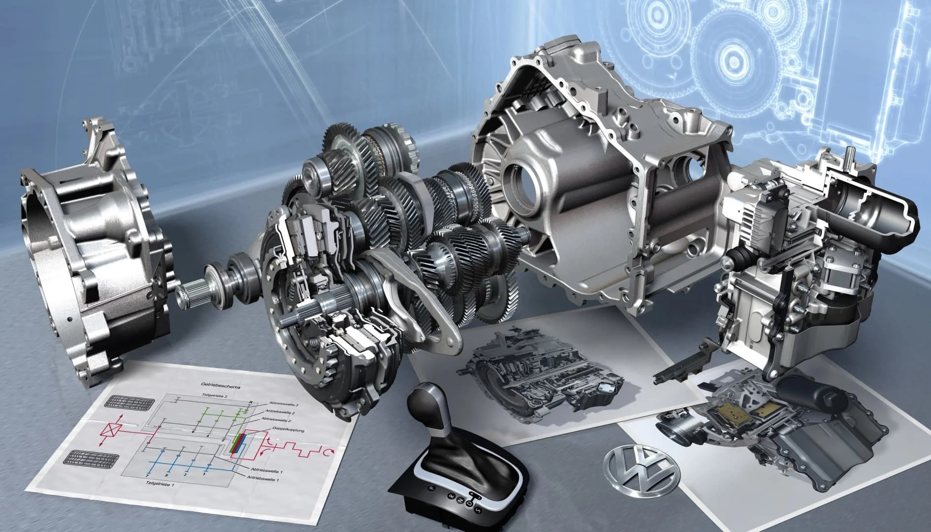 DSG gearbox assembly shown on Kent Eco Tuning’s gearbox tuning service page